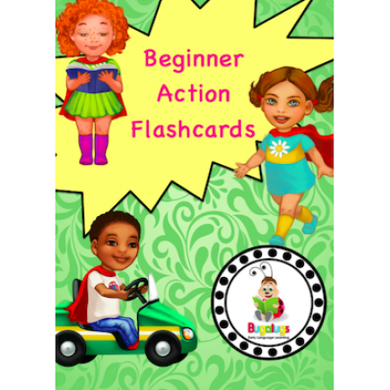 Action / Verb Learning Flashcard Package - Beginner